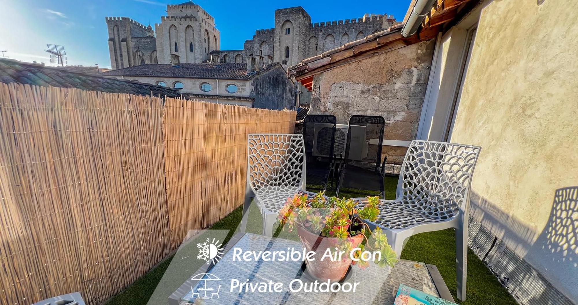 Ac - Private Exterior - Au Pied Du Palais Des Papes! Apartment Avignon Ngoại thất bức ảnh